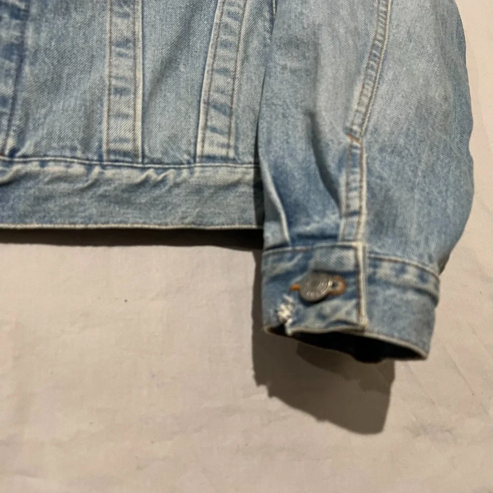 Vintage Diesel Industry Mens Light Blue Outdoor Star Series Denim Jacket Size L